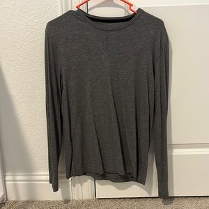 Grey Crew Neck Long Sleeve
